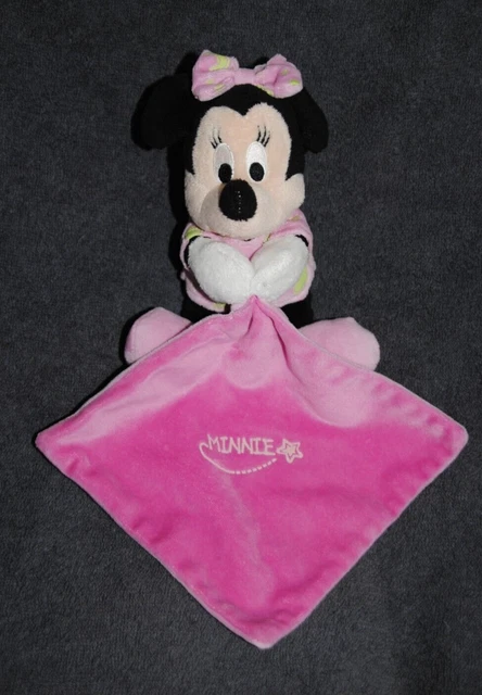 Disney Simba Toys Doudou Souris Minnie Rose Mouchoir Luminescent Lune Étoile