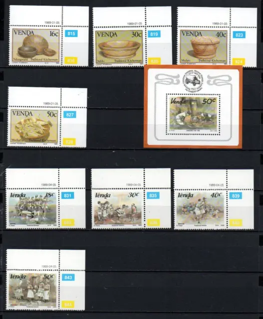 Briefmarken Sätze Südafrika Venda 1988/89 postfr.   s. Scan