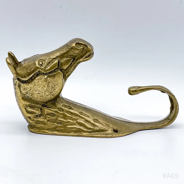 Vintage Brass Horse Head Coat Hooks, Coat Hook, Wall Hook Solid 12cm