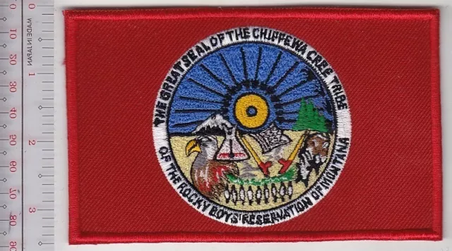 American Indian Tribe Flag Montana Chippewa Cree Tribe of Rocky Boy's Reservatio