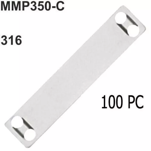 Panduit MMP350-C Cable Markers TIES Plate Wire Labels 316 STAINLESS STEEL 100 PC