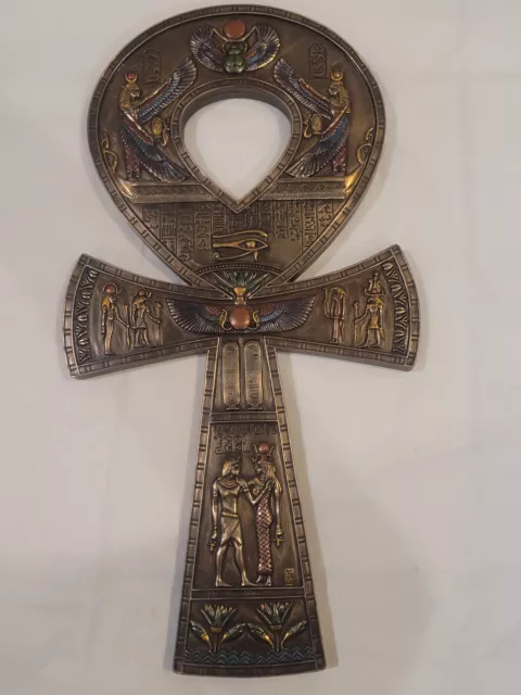 Studio Collection Ancient Egyptian Ankh Symbol Wall Mount Plaque Veronese Design