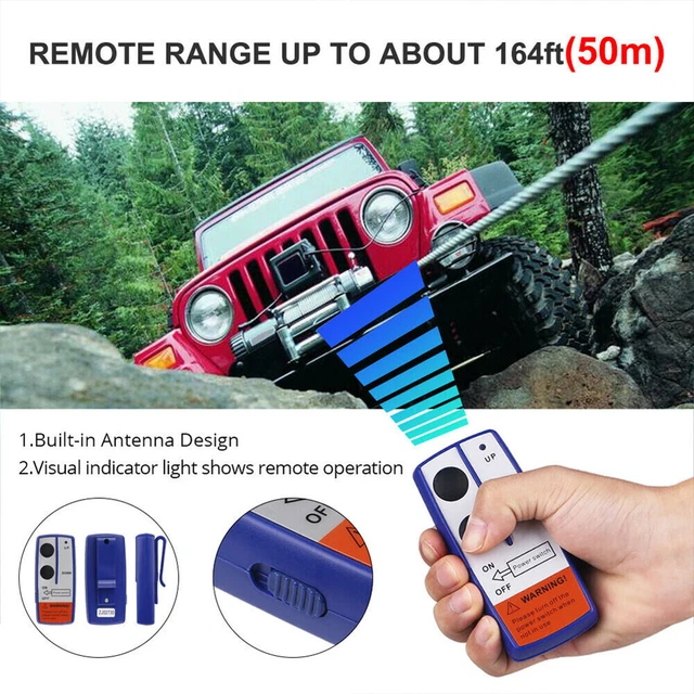 WATERPROOF REMOTE CONTROL Relay 12V 250A Solenoid Contactor for Jeep ...