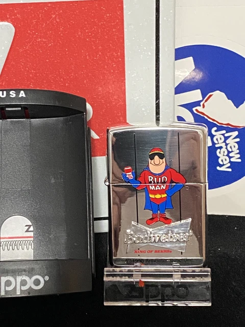 ZIPPO VINTAGE BUDWEISER BUDMAN SUPER RARE Liquidating Massive Collection￼