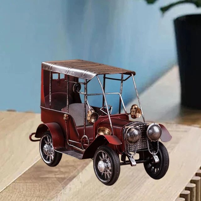 Figurine De Voiture, Secoueur En Bois, Charmante Petite Figurine En