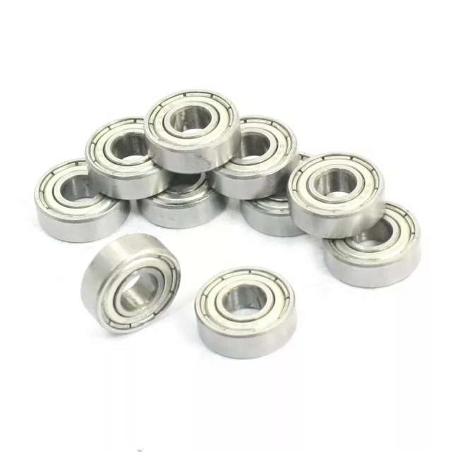 696ZZ 6 x 15 x 5mm One Row Sealed Deep Groove Radial Ball Bearings 10Pcs