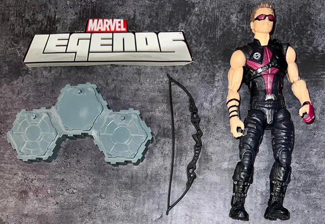 Marvel Legends Walmart Exclusive Avengers Movie Hawkeye Figure Series +Stand Lot