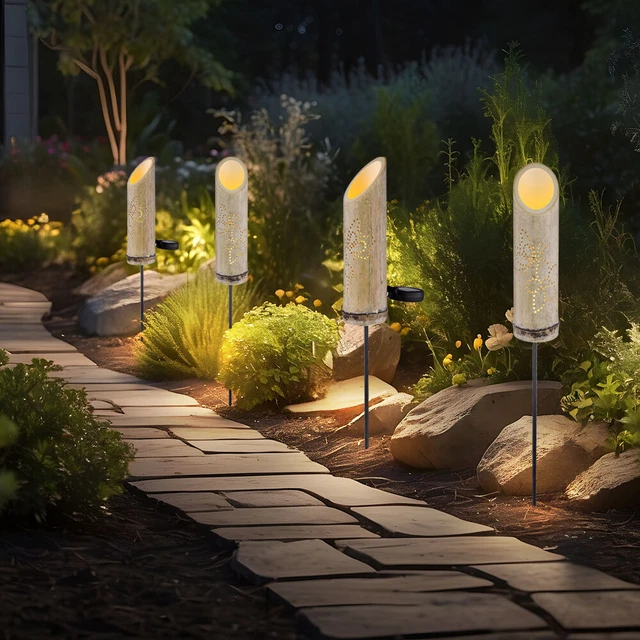 Lampada da Giardino LED in Rattan Impermeabile per Balcone Esterno