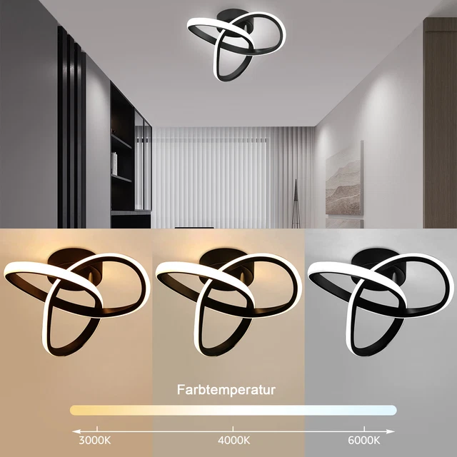 Lámpara de techo LED moderna dormitorio sala de estar tornillo regulable lámpara de techo