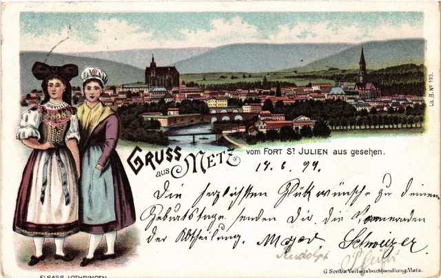 CPA AK greeting from METZ from Fort St-JULIEN (474220)