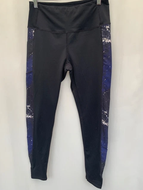 KYODAN FULL LENGTH Black Patterned Leggings Size Medium £7.00 - PicClick UK