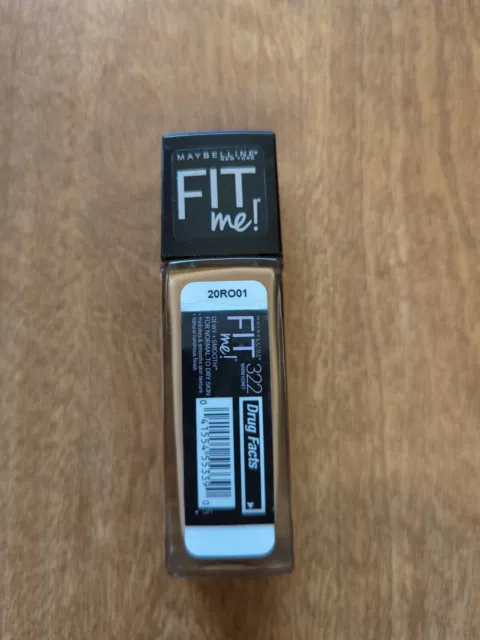 Base líquida suave Maybelline Fit Me Dewey 322 miel cálida