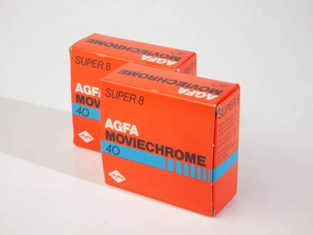 2 x Agfa Moviechrome 40 - Super 8 Movie Film - Expired 05/89