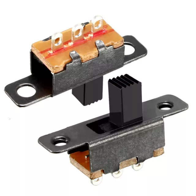 25 pz 6 mm interruttore scorrevole verticale SPDT 3 terminali PCB pannello blocco