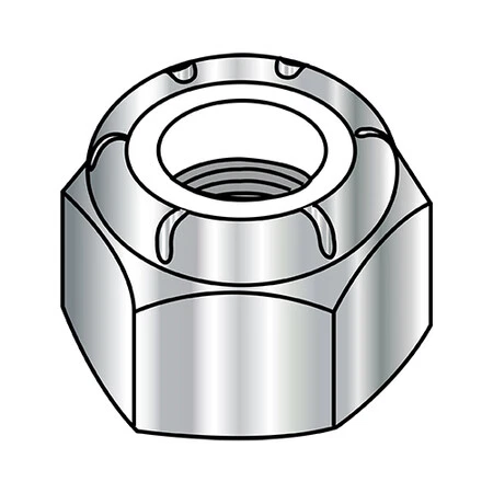Zoro Select 08Ns188 8-32 Nm Nylon Insert Hex Nut 18-8 Stainless Steel