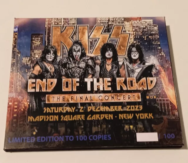 Kiss Live In New York 12/2/2023  - Double Cd +  Double Side Mini Poster - New !