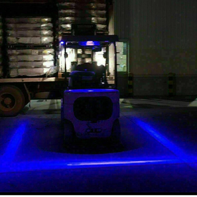 30W LED Forklift Truck Blue Warning Lamp Spot Light Safety Work IP67 10v-80v