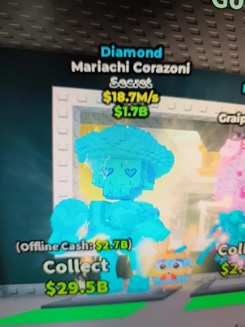 Figurina Roblox Steal A Brainrot ✨ Mariachi Corazoni | Personaggi Giants E Hex