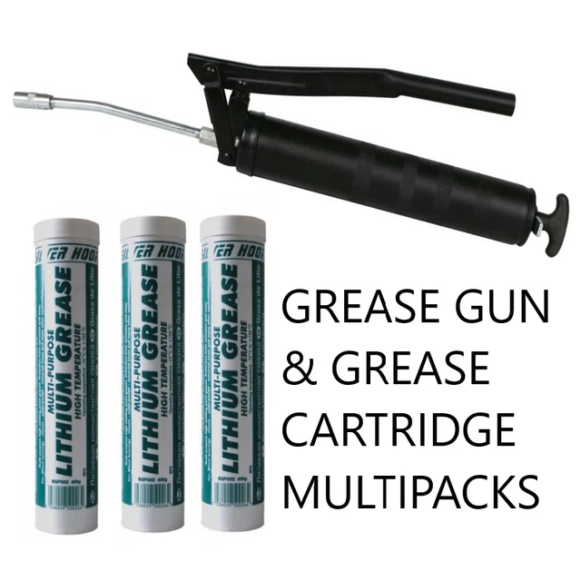 HEAVY DUTY GREASE Gun And EP2 Lithium Grease Cartridges Starter Pack
