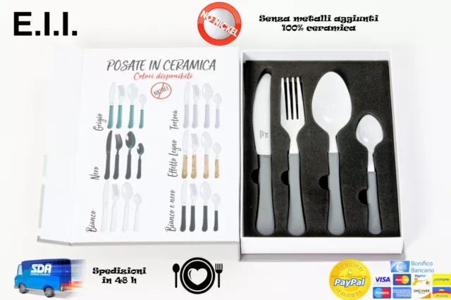 Set Posaterie 4 Pz In Ceramica Anallergiche 3