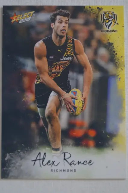 Richmond Tigers AFL-VFL Football Select Stats In Action Card Alex Rance