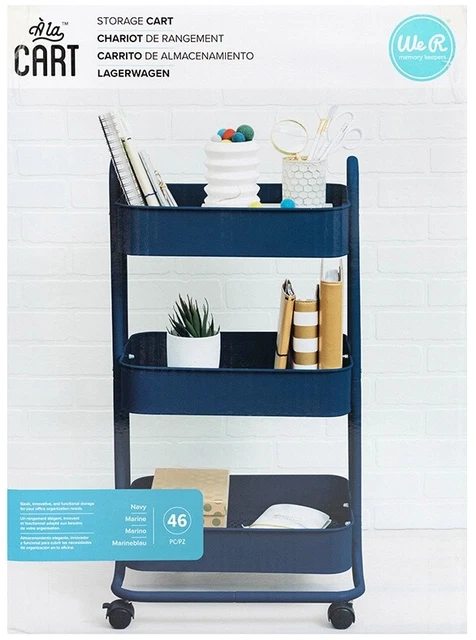 Carro de almacenamiento We R Memory Keepers A La Cart-Azul marino -WR600338