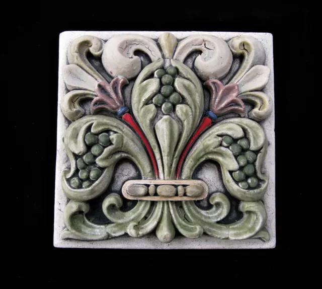 Fleur De Lys   Garden Arts & Crafts Gothic Ellison Tile