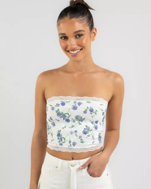 Ava And Ever Danforth Lace Tube Top
