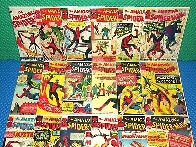 *Facsimile Reproduction Cover Lot for Amazing Spider-Man #1-18 Vol.1 No Books*