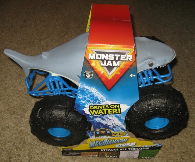 MONSTER JAM, OFFICIAL Megalodon Storm All-Terrain Remote Control