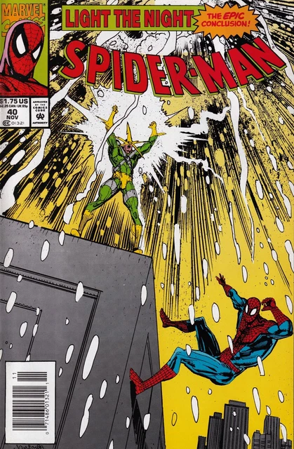 Spider-Man #40 Newsstand Cover (1990-1998) Marvel Comics