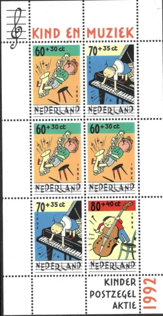 Netherlands 1992 - Child Welfare Stamps - Mini sheet - Children and Music - MNH