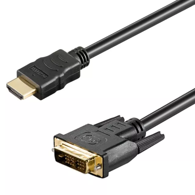 HDMI auf DVI Kabel 5m A Stecker - DVI-D Single-Link (18+1-Pin) HDTV 1080p