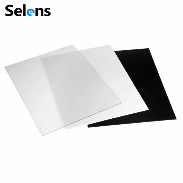 Studio Acrylic Display Shooting Table Reflective Boards Black White Transparent