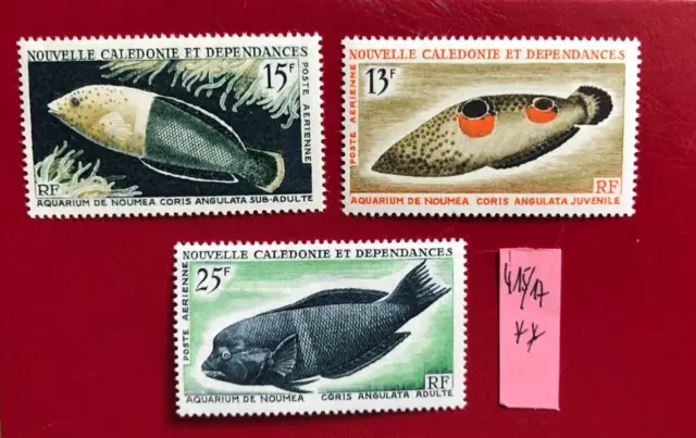 NEW CALEDONIA   1965  FISHES  SET mnh  Mi 415-417