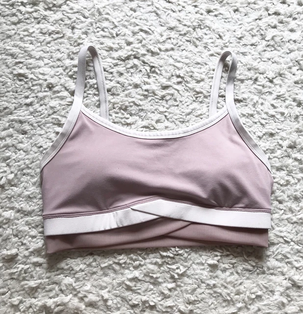 FABLETICS Rosa Sport-BH Crop Top Bustier Bralette Shirt Nude Pink High Support
