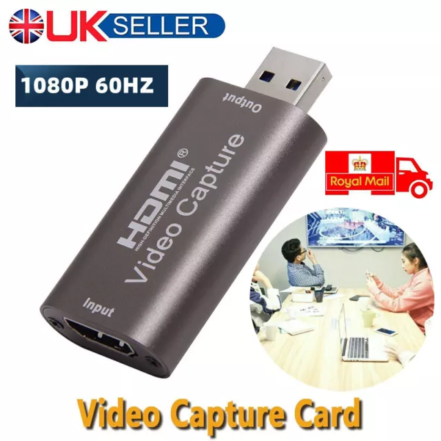 1080P HD Audio Video Capture Card 4K 60Hz HDMI to USB 2.0 Video Capture Device