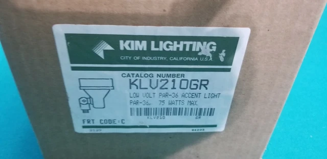 KIM LIGHTING KLV210 PAR 36 Accent Light HUBBELL 75 watt Max £66.58 -  PicClick UK