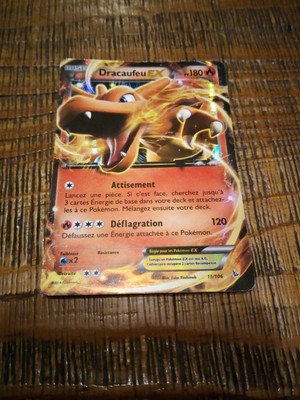 X 1 Carte pokemon dracaufeu ex 180 pv très rare n:11/106 VF.