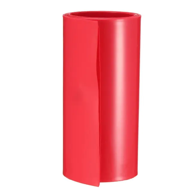 PVC Tubo termoretraibile tubo 103mm 2 x 18650 Film termoretraibile 1 m rosso