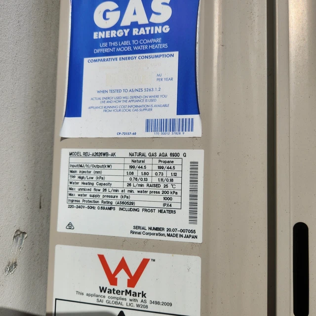 RINNAI SUNMASTER SOLAR Hot Water System 2 $3,650.00 - PicClick AU