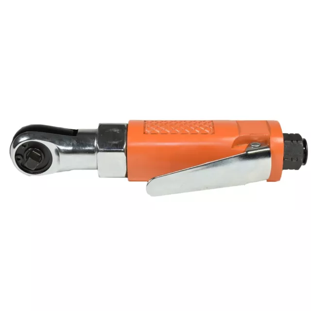 1/4" Drive Stubby Compact Air Ratchet Wrench Reversible Max Torque 25ft/lbs