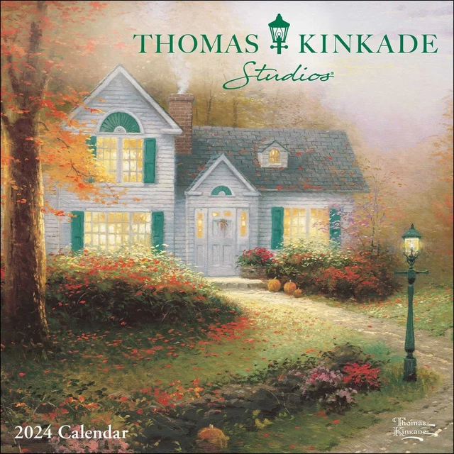 THOMAS KINKADE 2024 MINI WALL CALENDAR 7x7 BRAND NEW 883560 11.