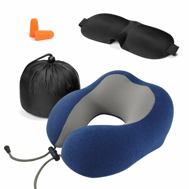 Oreiller cou - oreiller de voyage mousse à mémoire de forme douce sommeil - tissu de thérapie magnétique