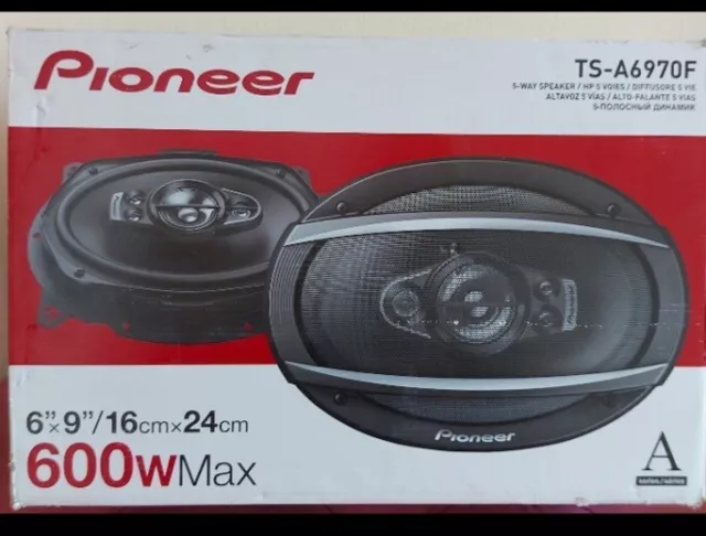 Pioneer 6"x9" 5-Way Coaxial Speaker 600W (TS-A6970F)