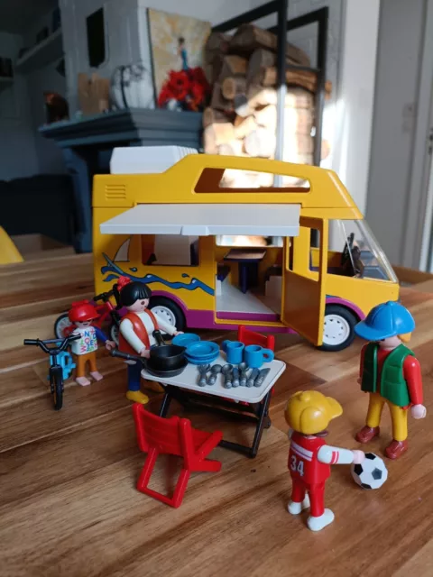 Playmobil - Grand camping car figurines et accessoire - 4 ans + - Label  Emmaüs
