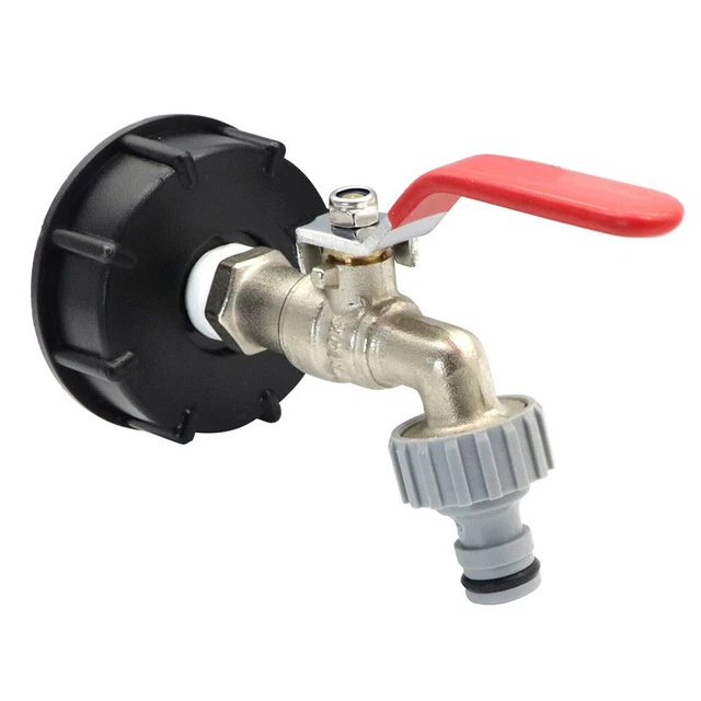 Universal Wassertankadapter Garten Outdoor Messing + Kunststoff Ablaufadapter
