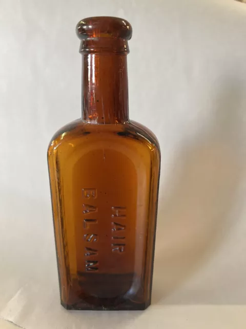 Vintage  Parker's Hair Balsam New York Amber Bottle