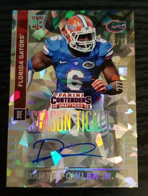 2015 Contenders Cracked Ice #112 Dante Fowler Jr Auto /23