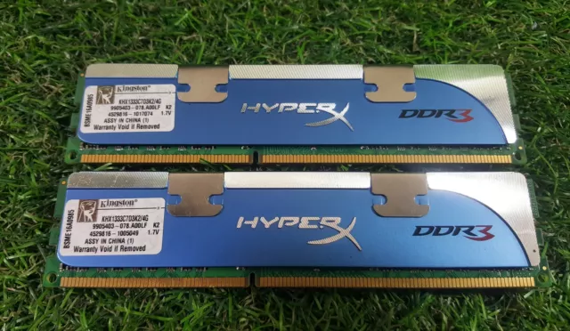 Kingston HyperX 4GB (2x2GB) Memory DDR3 RAM 1333MHz Gaming PC Parts